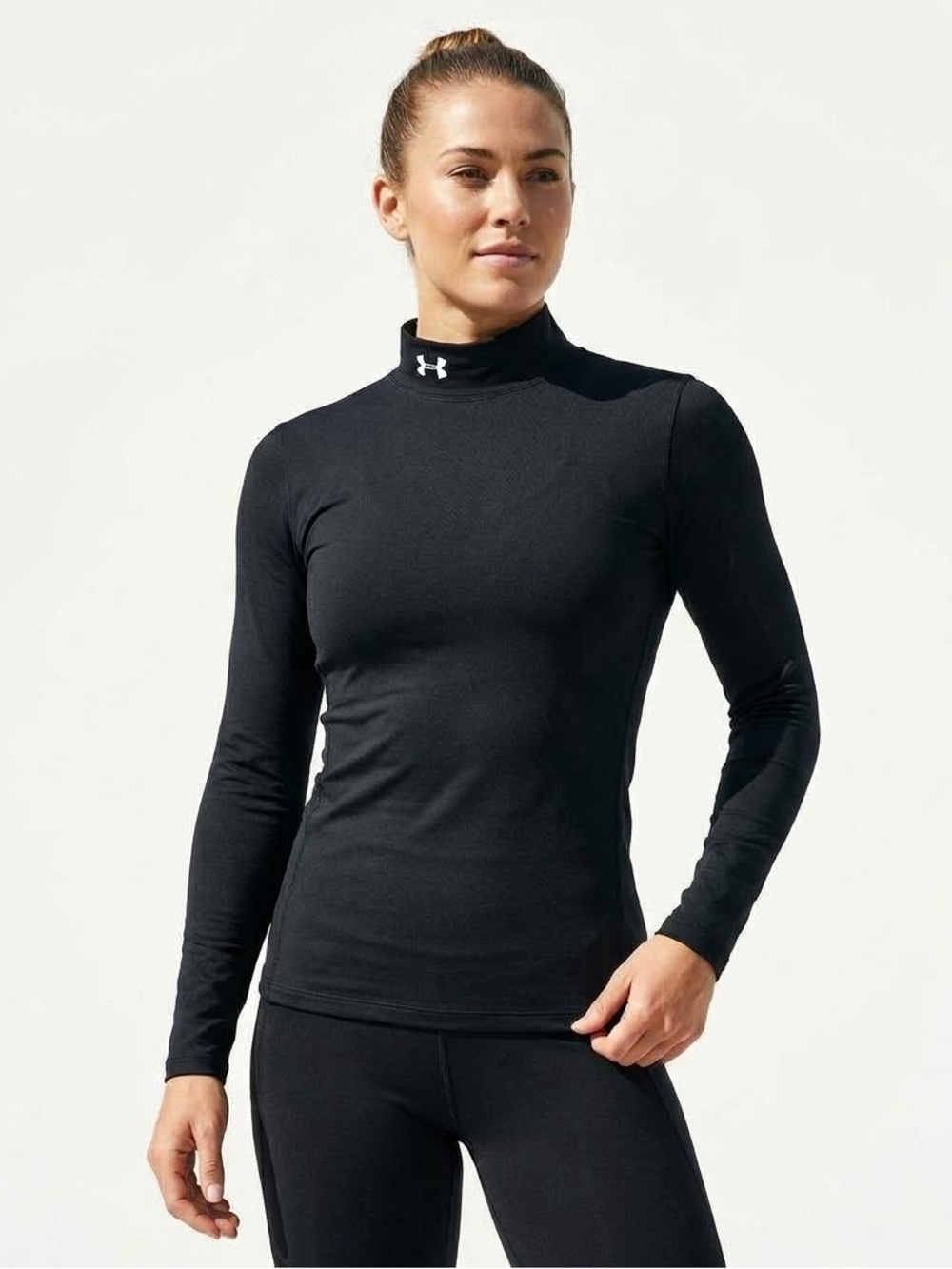 Under Armour ColdGear Women's Fitted Mock Neck Long Sleeve Top Black Small